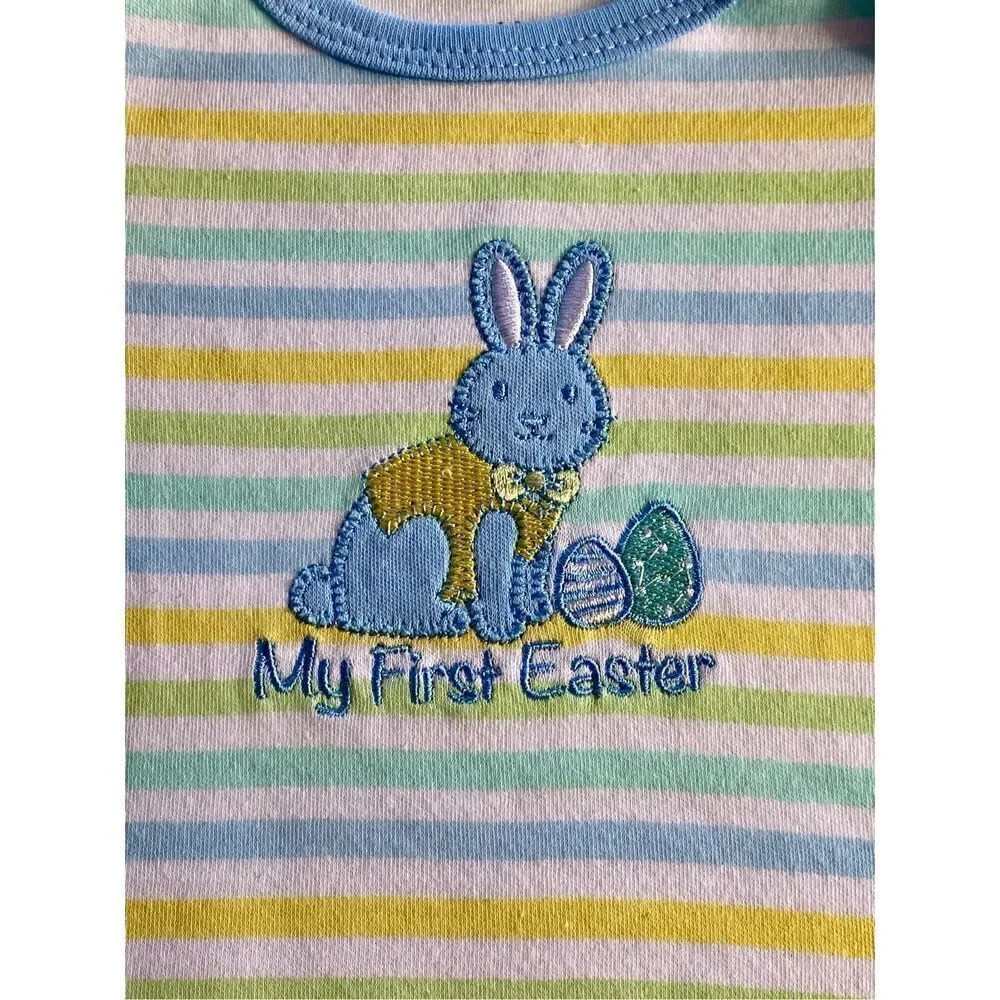 LITTLE ME BOYS 9M “My First Easter” 2 Piece Pant Set with matching hat